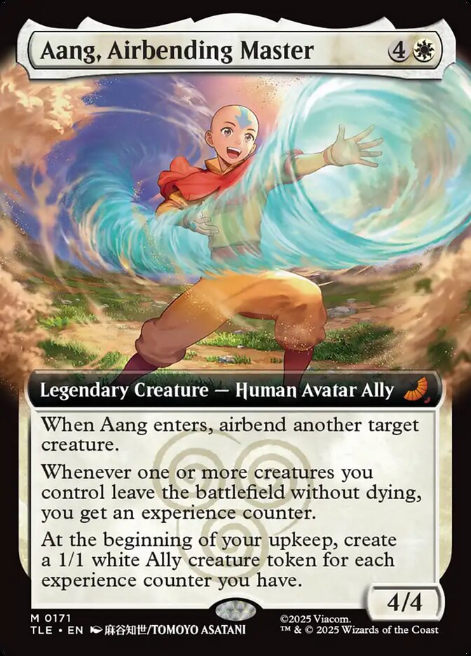 Aang Airbending Master Extended Art 171 (Avatar: The Last Airbender: Eternal-Legal)  | Good Games Adelaide SA