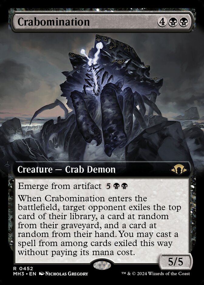 Crabomination 452/319 (Modern Horizons 3)  - Extended Art | Good Games Adelaide SA