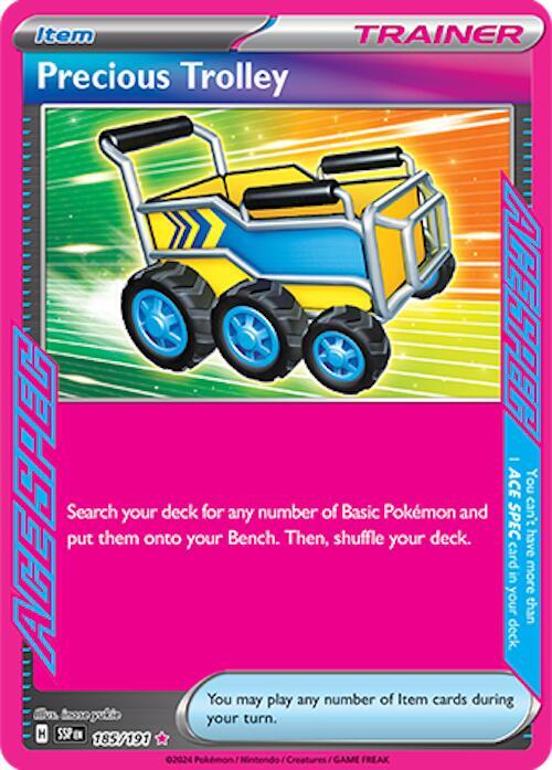 Precious Trolley 185/191 (SV08: Surging Sparks)  - Holofoil | Good Games Adelaide SA