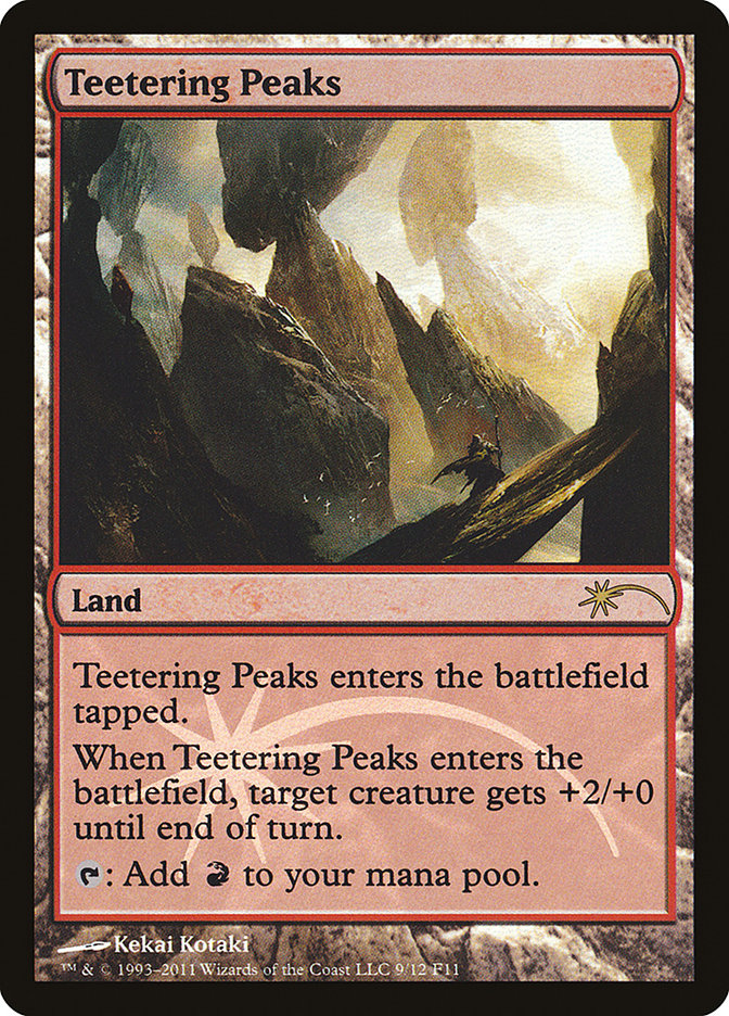 Teetering Peaks 9 (FNM Promos)  - Foil | Good Games Adelaide SA