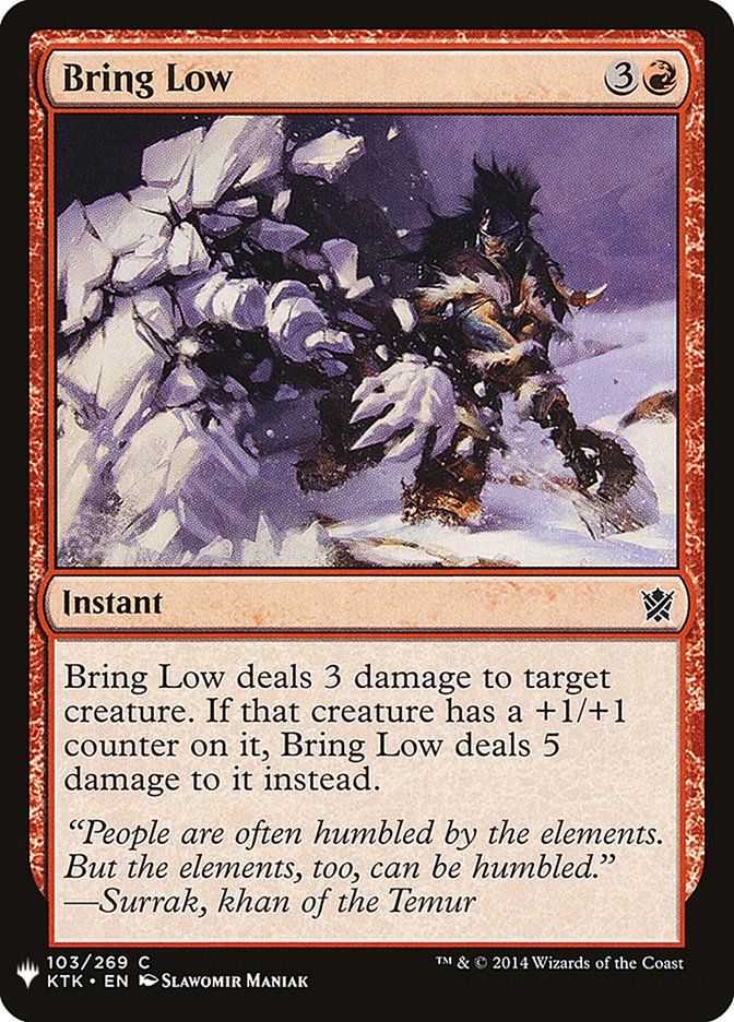 Bring Low 103 (The List Reprints)  | Good Games Adelaide SA