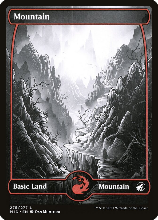 Mountain 275 275 (Innistrad: Midnight Hunt)  - Foil | Good Games Adelaide SA