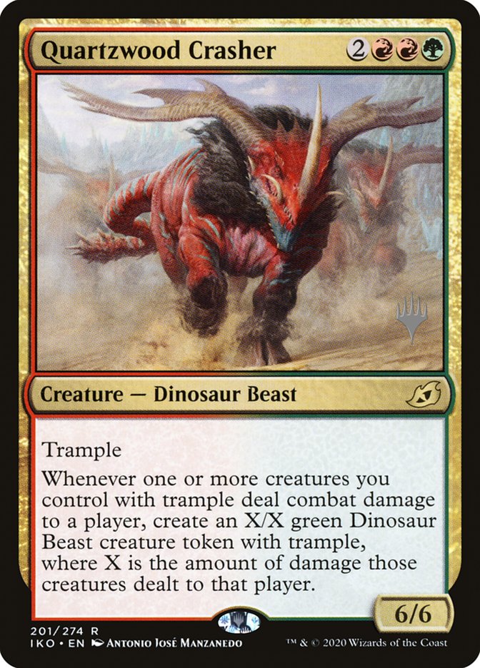 Quartzwood Crasher 201 (Promo Pack: Ikoria)  - Foil | Good Games Adelaide SA