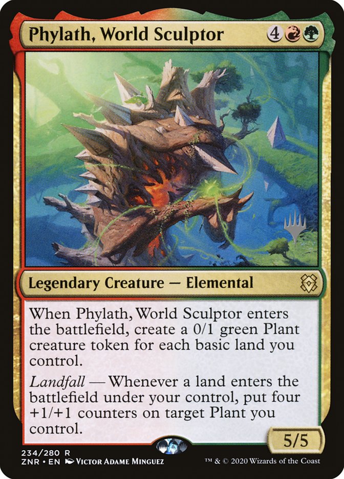 Phylath, World Sculptor 234 (Promo Pack: Zendikar Rising)  - Foil | Good Games Adelaide SA