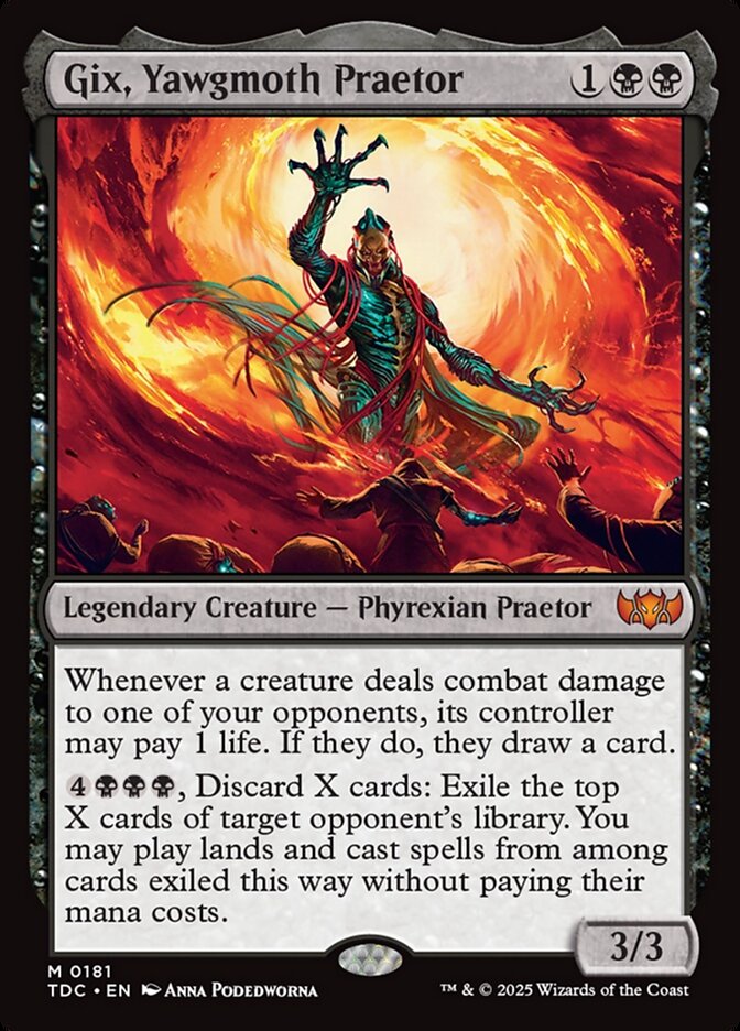 Gix, Yawgmoth Praetor 181 (Commander: Tarkir: Dragonstorm)  | Good Games Adelaide SA