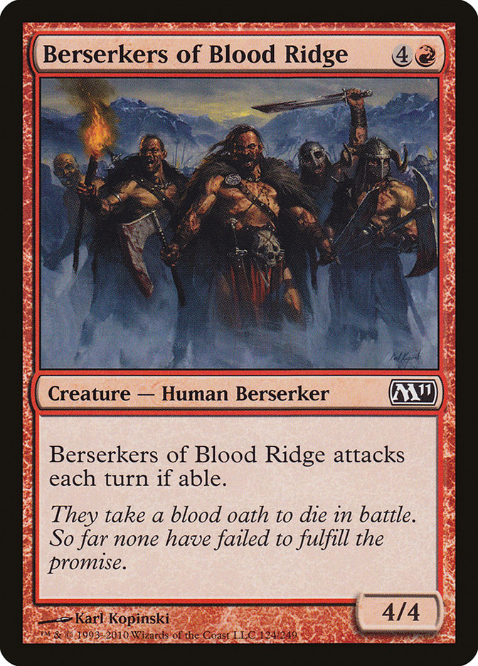 Berserkers of Blood Ridge 124 (Magic 2011 (M11))  | Good Games Adelaide SA