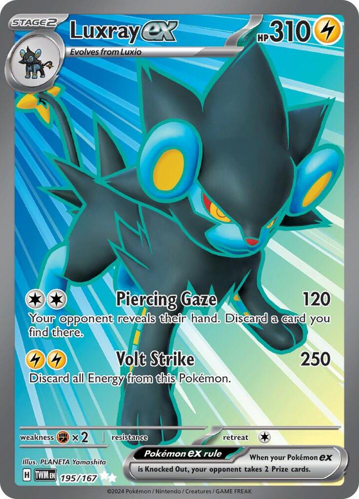 Luxray ex 195/167 (SV06: Twilight Masquerade)  - Holofoil | Good Games Adelaide SA