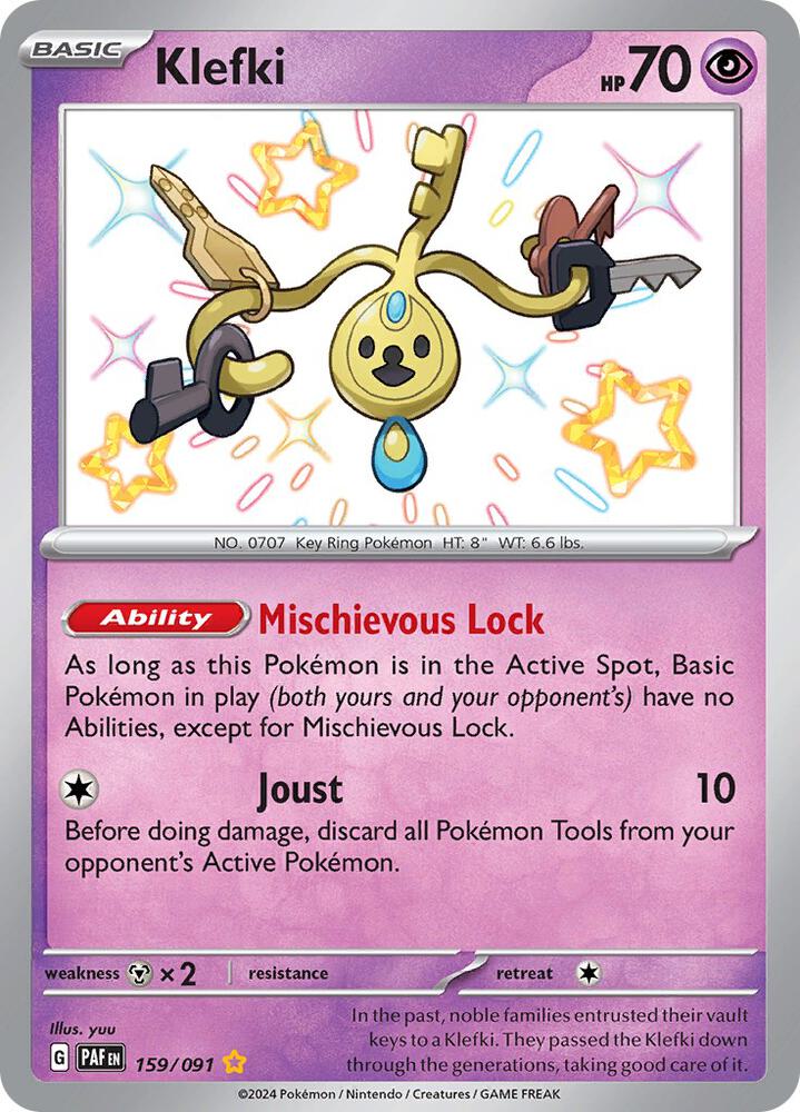 Klefki 159/091 (SV: Paldean Fates)  - Holofoil | Good Games Adelaide SA