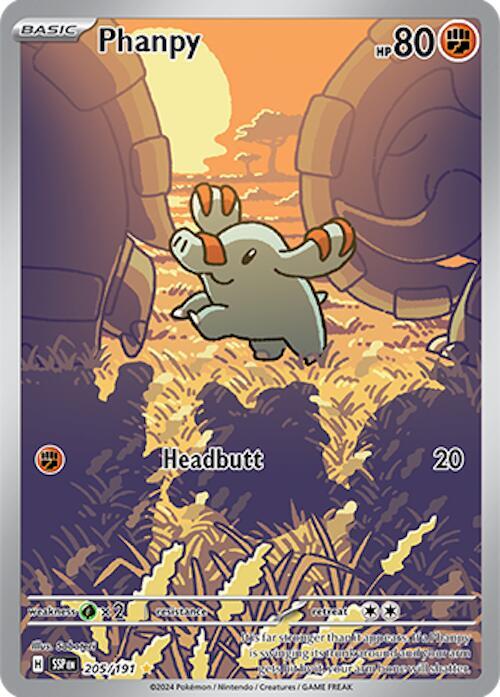 Phanpy 205/191 (SV08: Surging Sparks)  - Holofoil | Good Games Adelaide SA
