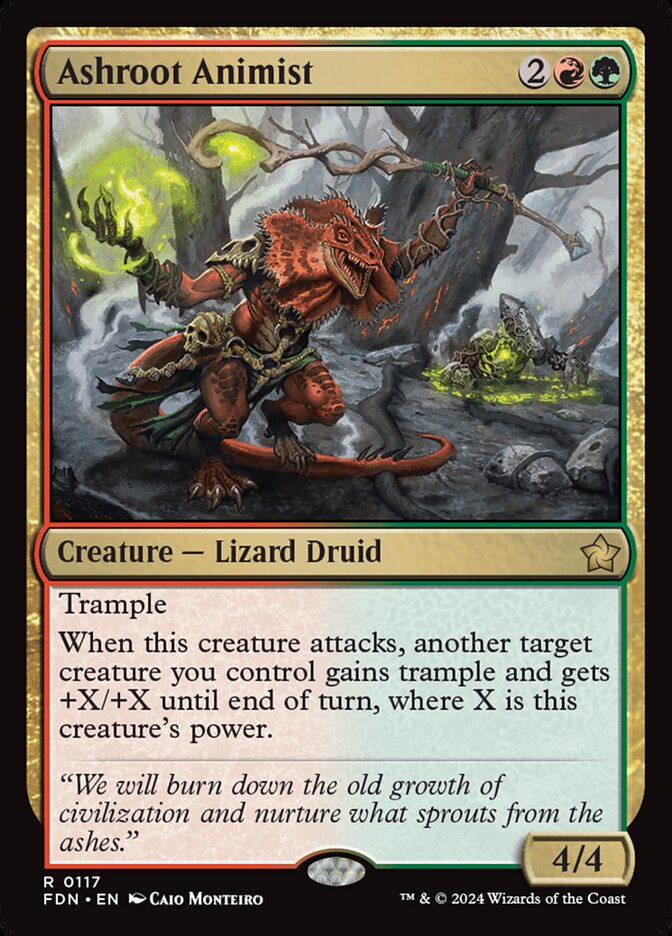 Ashroot Animist 117 (Foundations)  - Foil | Good Games Adelaide SA