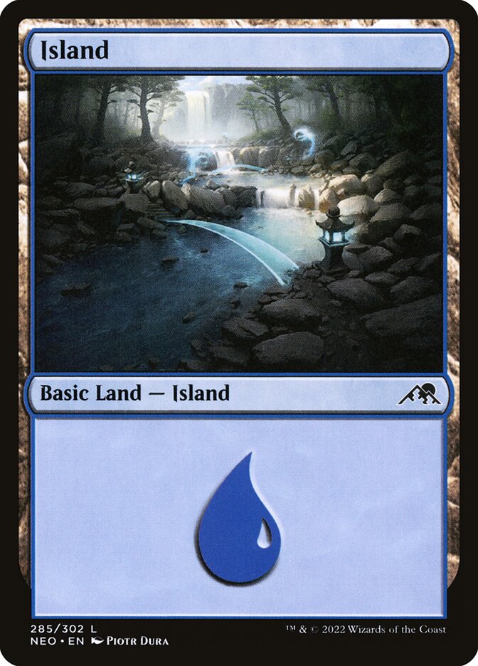 Island 285 (Kamigawa: Neon Dynasty)  - Foil | Good Games Adelaide SA