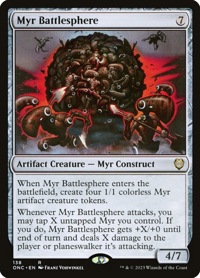 Myr Battlesphere 138 (Commander: Phyrexia: All Will Be One)  | Good Games Adelaide SA
