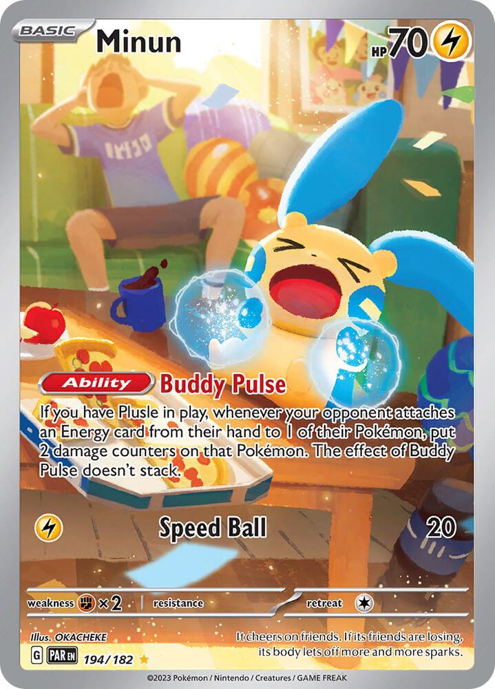 Minun 194/182 (SV04: Paradox Rift)  - Holofoil | Good Games Adelaide SA