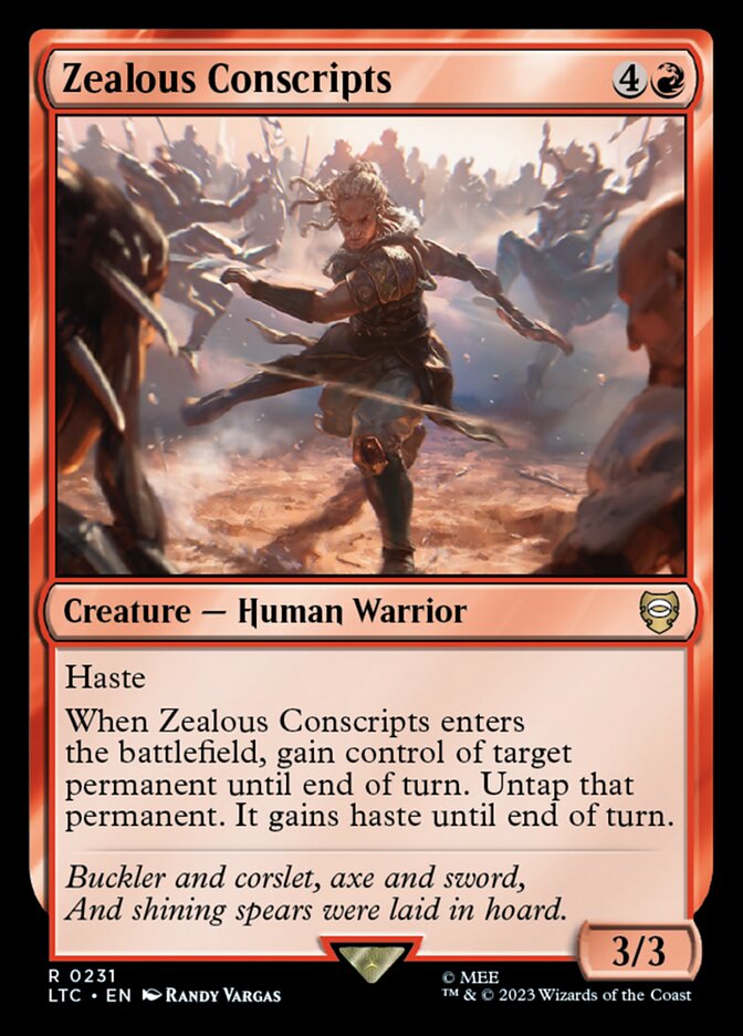 Zealous Conscripts 231 (Commander: The Lord of the Rings: Tales of Middle-earth)  | Good Games Adelaide SA