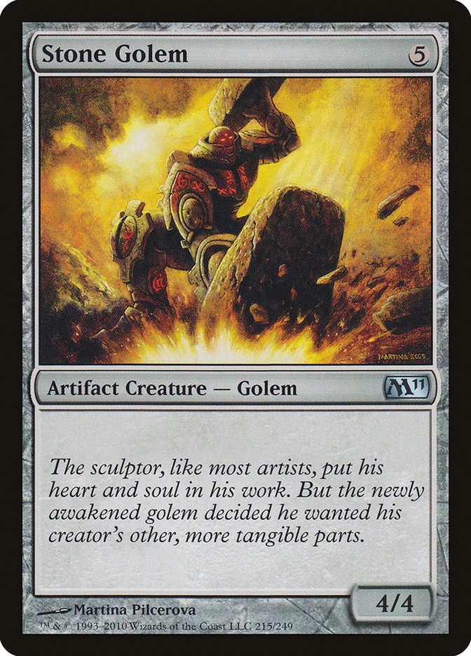 Stone Golem 215 (Magic 2011 (M11))  | Good Games Adelaide SA