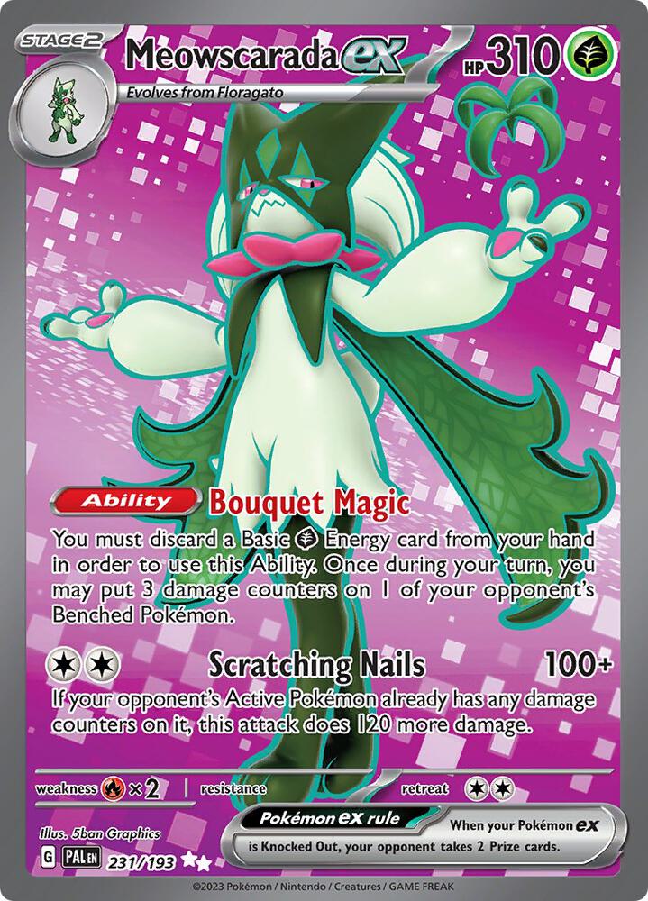 Meowscarada ex 231 193 231/193 (SV02: Paldea Evolved)  - Holofoil | Good Games Adelaide SA