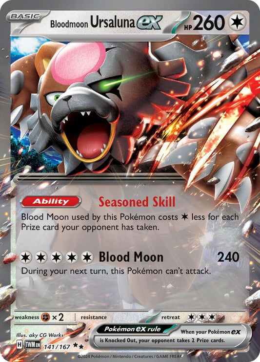 Bloodmoon Ursaluna ex 141/167 (SV06: Twilight Masquerade)  - Holofoil