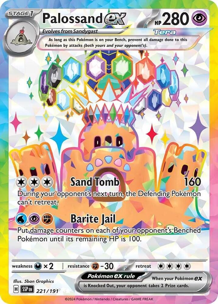 Palossand ex 221/191 (SV08: Surging Sparks)  - Holofoil | Good Games Adelaide SA