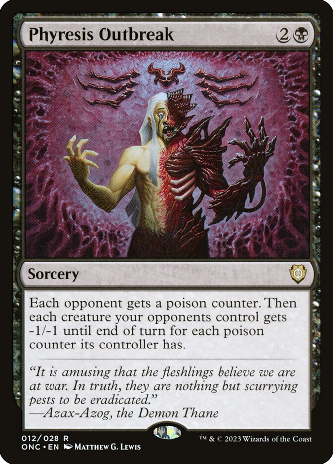 Phyresis Outbreak 12 (Commander: Phyrexia: All Will Be One)  | Good Games Adelaide SA