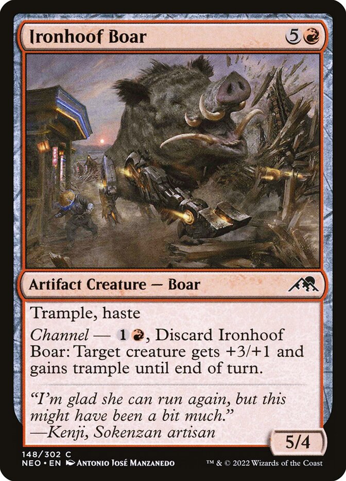Ironhoof Boar 148 (Kamigawa: Neon Dynasty)  | Good Games Adelaide SA