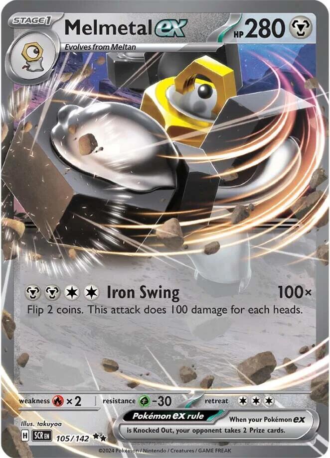 Melmetal ex 105/142 (SV07: Stellar Crown)  - Holofoil | Good Games Adelaide SA