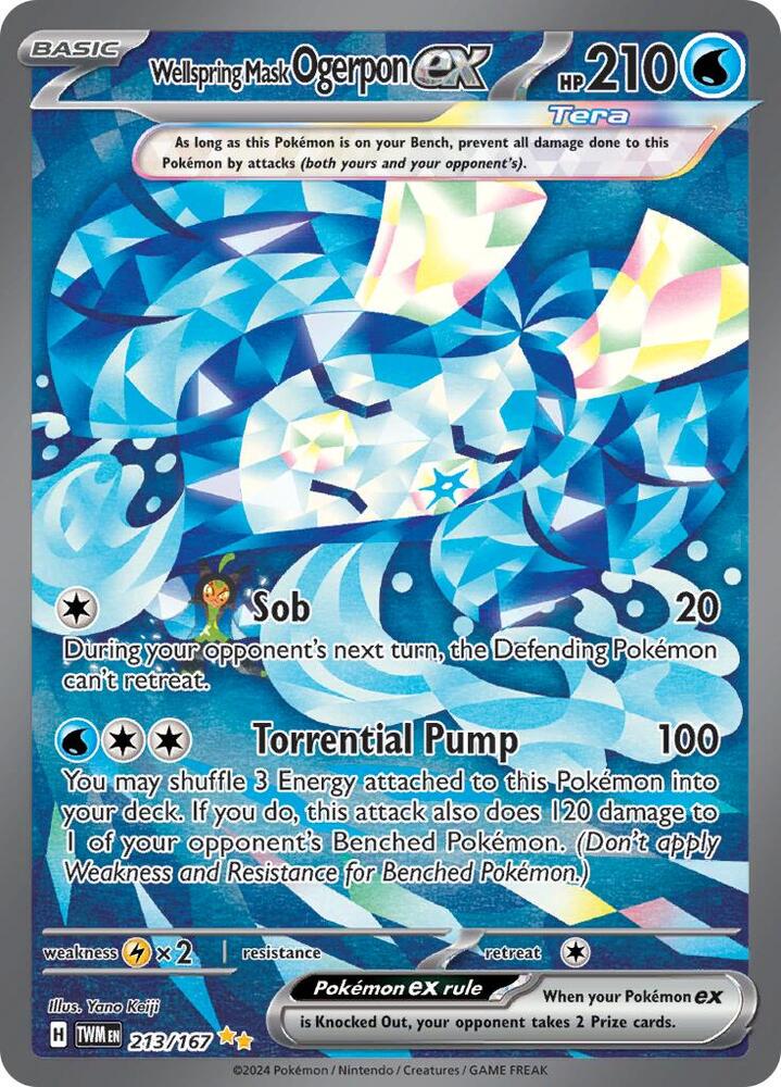 Wellspring Mask Ogerpon ex 213/167 (SV06: Twilight Masquerade)  - Holofoil | Good Games Adelaide SA