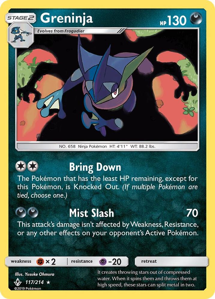 Greninja 117/214 (SM - Unbroken Bonds)  - Holofoil | Good Games Adelaide SA