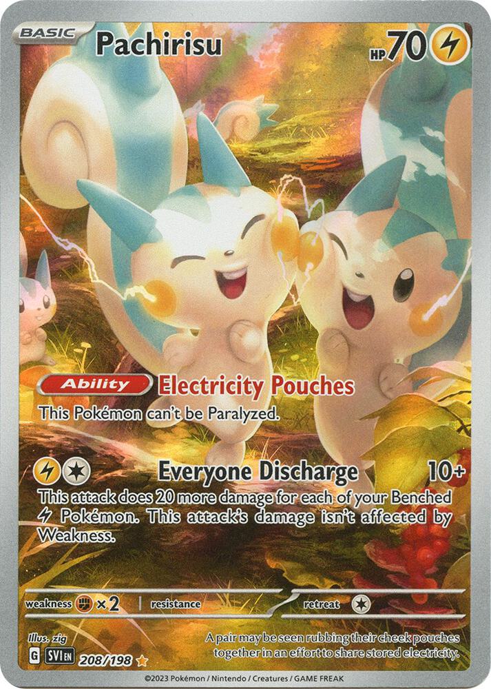 Pachirisu 208 198 208/198 (SV01: Scarlet & Violet Base Set)  - Holofoil | Good Games Adelaide SA