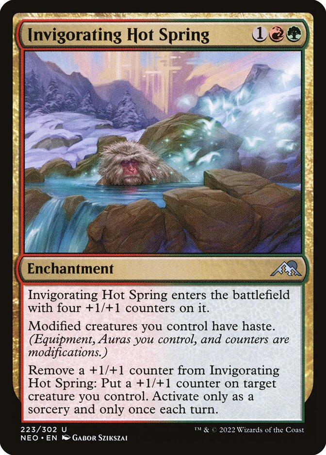 Invigorating Hot Spring 223 (Kamigawa: Neon Dynasty)  - Foil | Good Games Adelaide SA