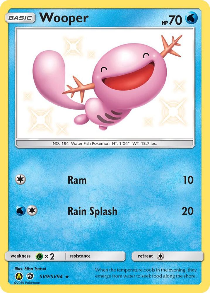 Wooper SV9/SV94 (Hidden Fates: Shiny Vault)  - Holofoil | Good Games Adelaide SA