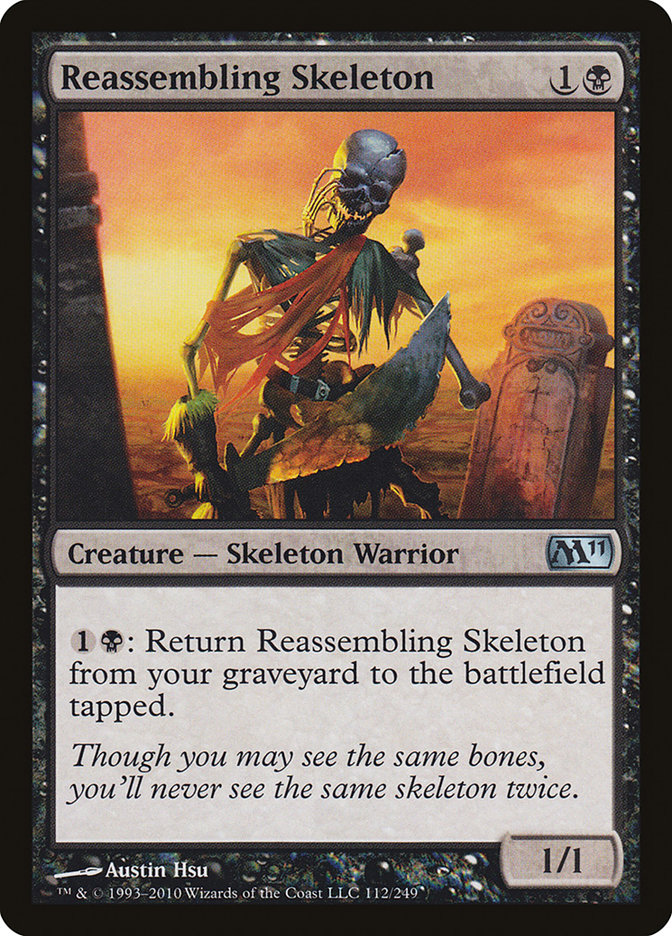 Reassembling Skeleton 112 (Magic 2011 (M11))  - Foil | Good Games Adelaide SA