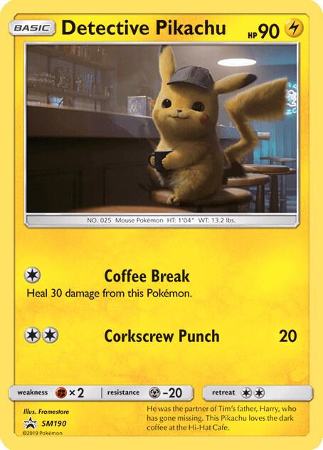 Detective Pikachu SM190 (SM Promos)  - Holofoil | Good Games Adelaide SA