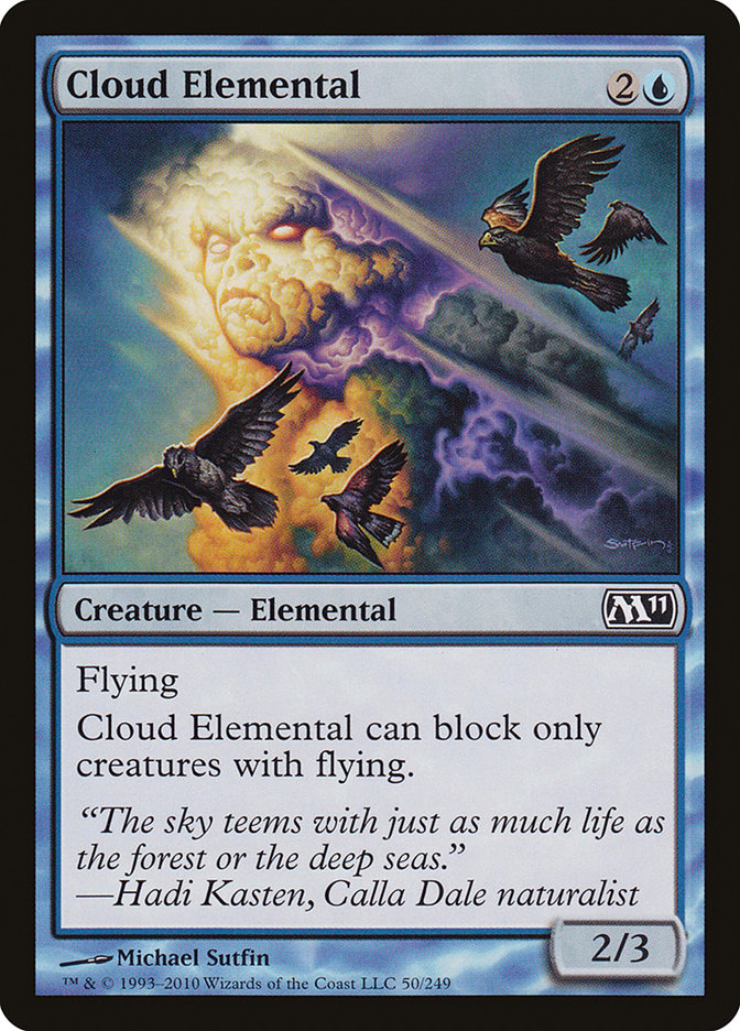 Cloud Elemental 50 (Magic 2011 (M11))  - Foil | Good Games Adelaide SA