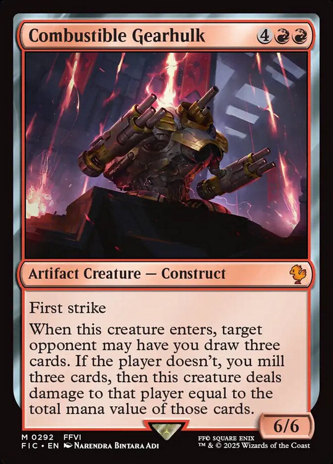 Combustible Gearhulk 292 (Commander: FINAL FANTASY)  | Good Games Adelaide SA