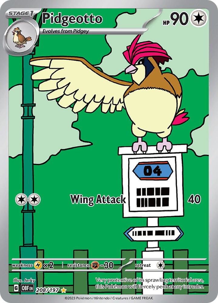 Pidgeotto 208/197 (SV03: Obsidian Flames)  - Holofoil | Good Games Adelaide SA