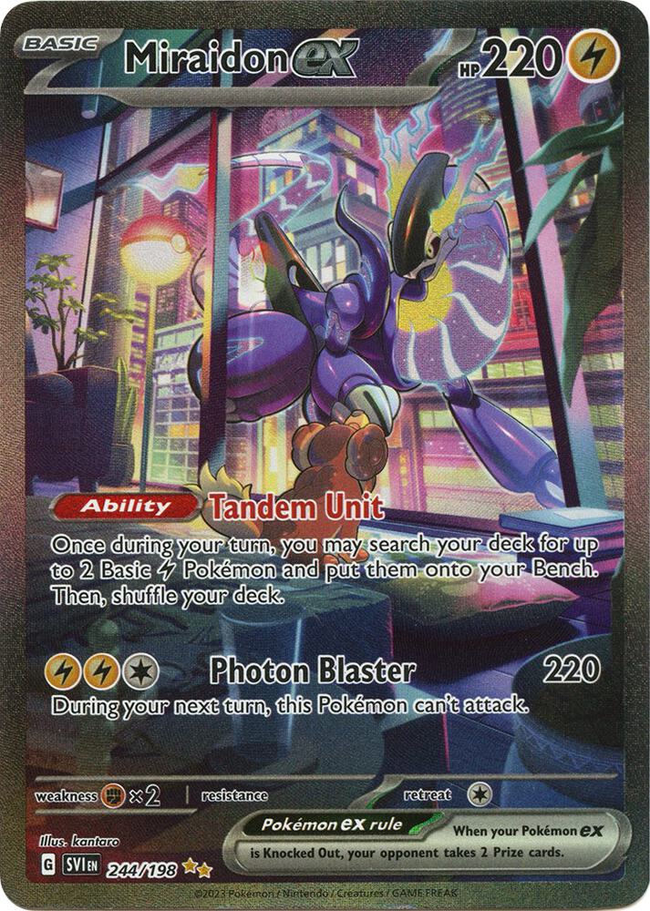 Miraidon ex 244 198 244/198 (SV01: Scarlet & Violet Base Set)  - Holofoil | Good Games Adelaide SA