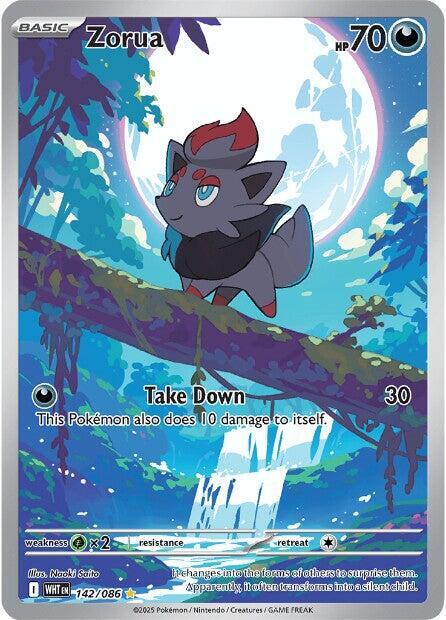 Zorua 142/086 142/086 (SV: White Flare)  - Holofoil | Good Games Adelaide SA