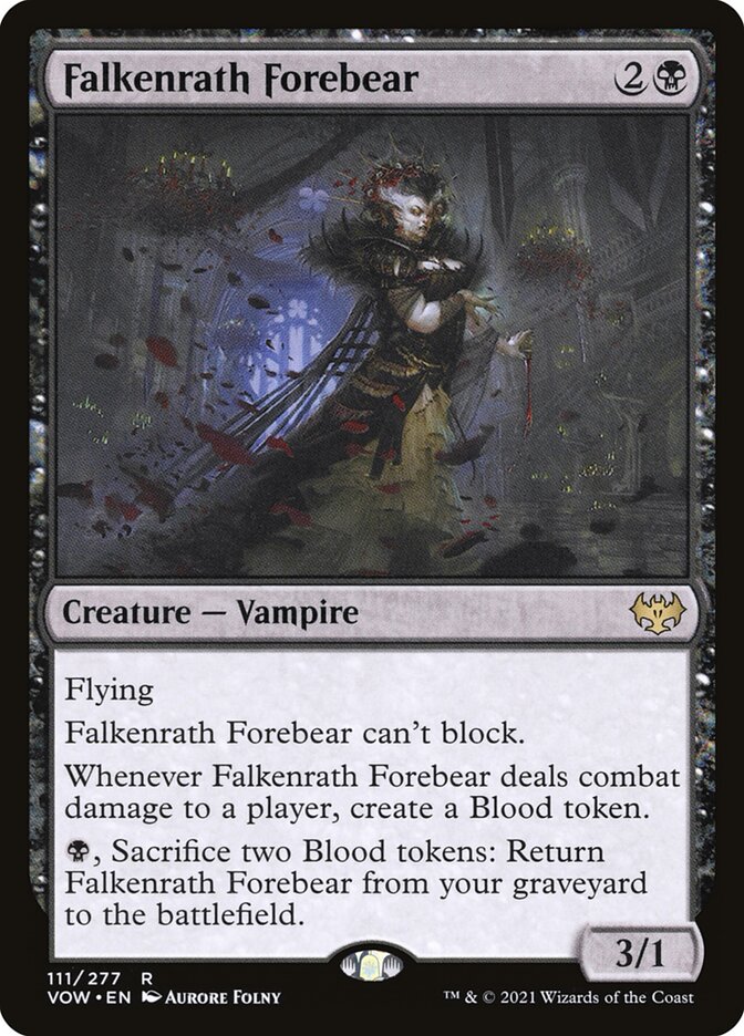 Falkenrath Forebear 111 (Innistrad: Crimson Vow)  - Foil | Good Games Adelaide SA