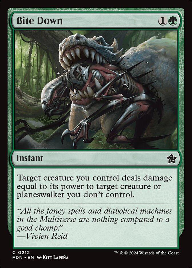 Bite Down 212 (Foundations)  - Foil | Good Games Adelaide SA