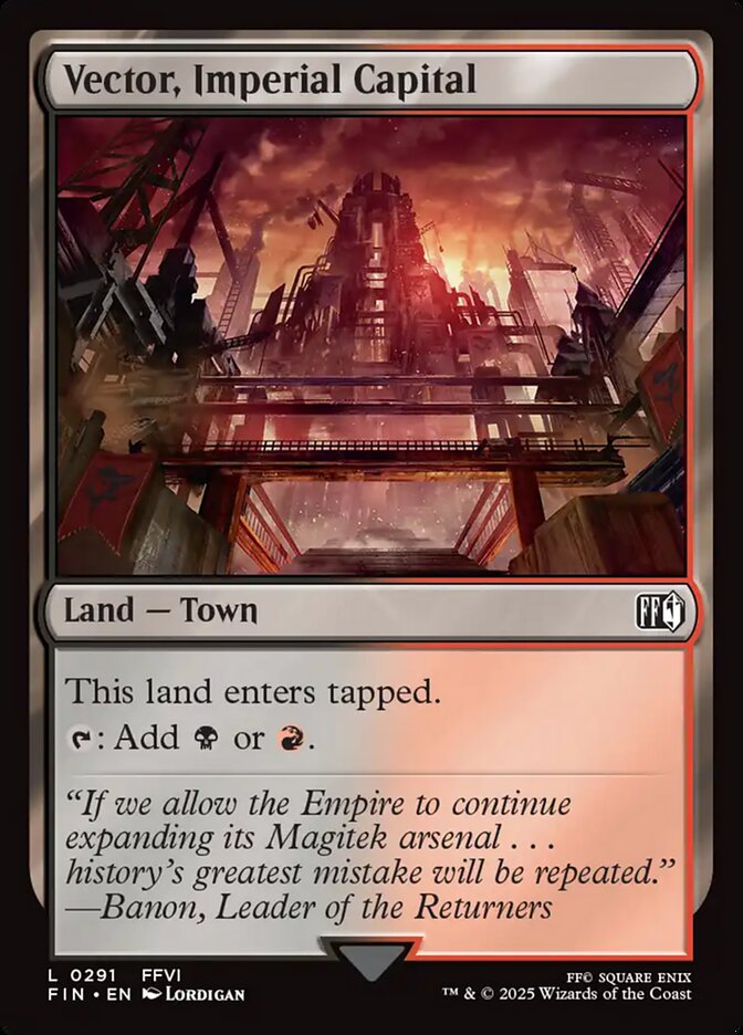 Vector, Imperial Capital 291 (FINAL FANTASY)  - Foil | Good Games Adelaide SA