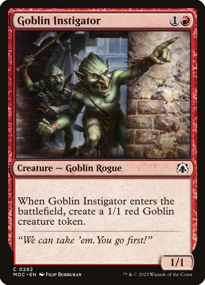 Goblin Instigator 282 (Commander: March of the Machine)  | Good Games Adelaide SA