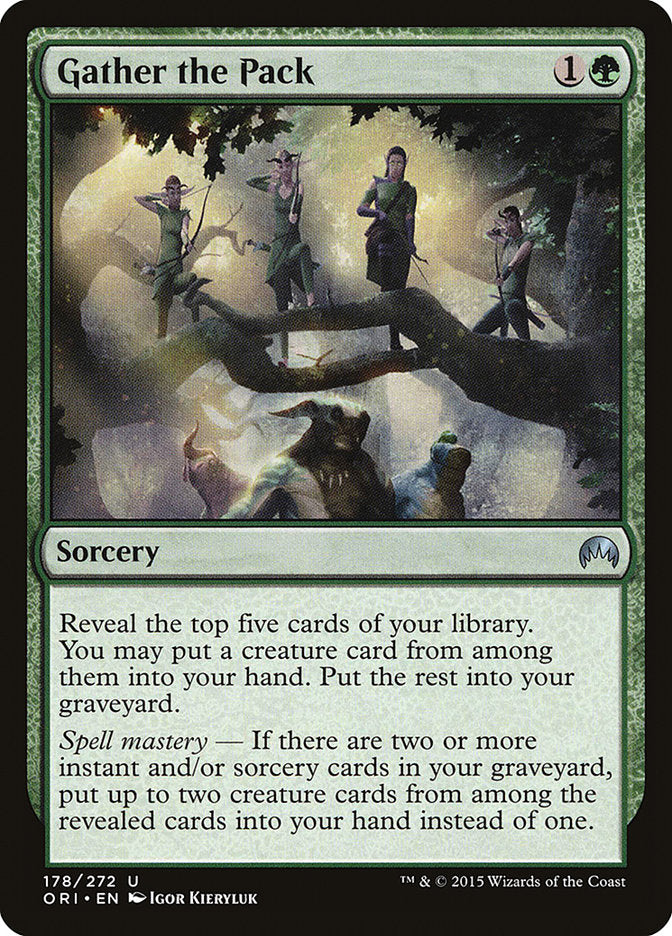 Gather the Pack 178 (Magic Origins)  - Foil | Good Games Adelaide SA