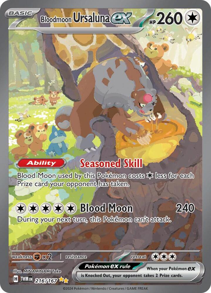 Bloodmoon Ursaluna ex 216/167 (SV06: Twilight Masquerade)  - Holofoil | Good Games Adelaide SA