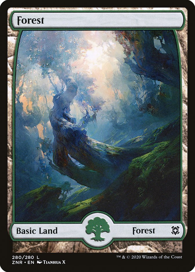 Forest 280 (Zendikar Rising)  - Foil | Good Games Adelaide SA