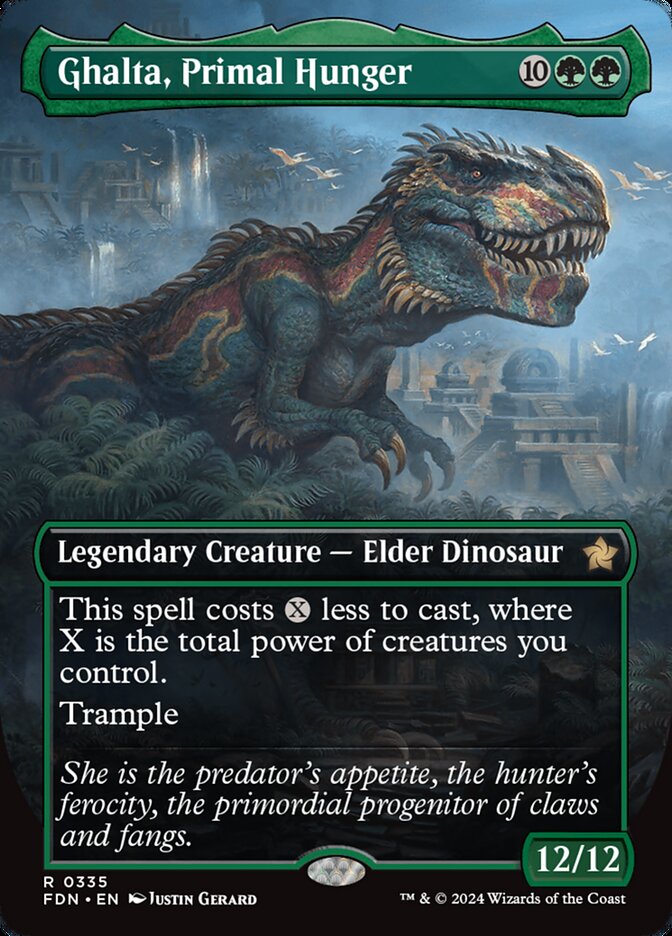 Ghalta, Primal Hunger 335 (Foundations)  - Foil | Good Games Adelaide SA