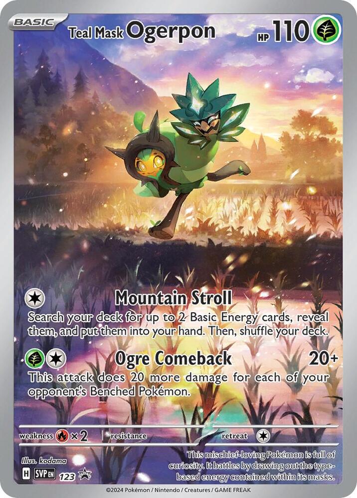 Teal Mask Ogerpon 123 (SV: Scarlet & Violet Promo Cards)  - Holofoil | Good Games Adelaide SA