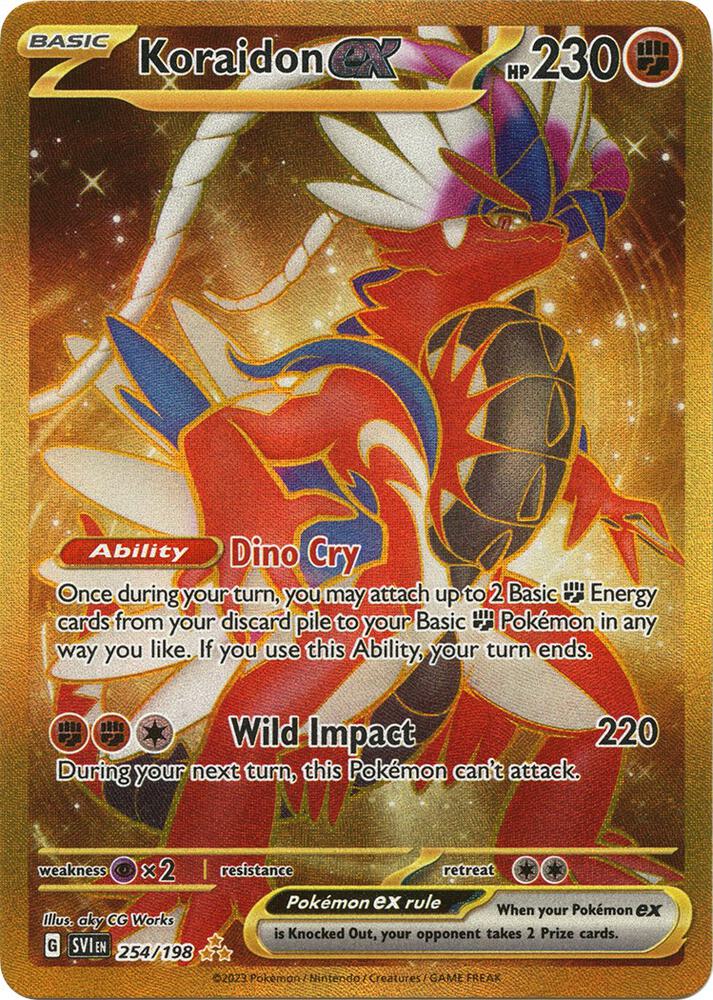 Koraidon ex 254 198 254/198 (SV01: Scarlet & Violet Base Set)  - Holofoil | Good Games Adelaide SA