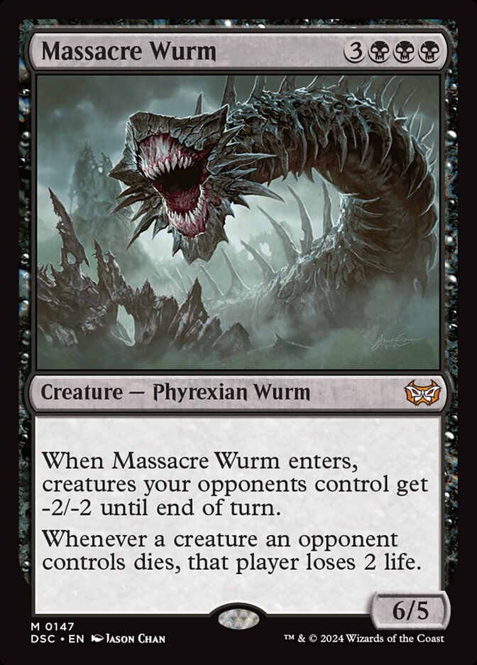 Massacre Wurm 147 (Commander: Duskmourn: House of Horror)  | Good Games Adelaide SA