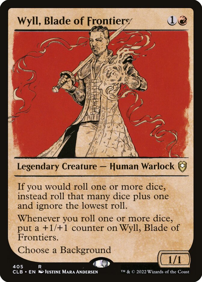 Wyll, Blade of Frontiers 405 (Commander Legends: Battle for Baldur's Gate)  - Foil | Good Games Adelaide SA