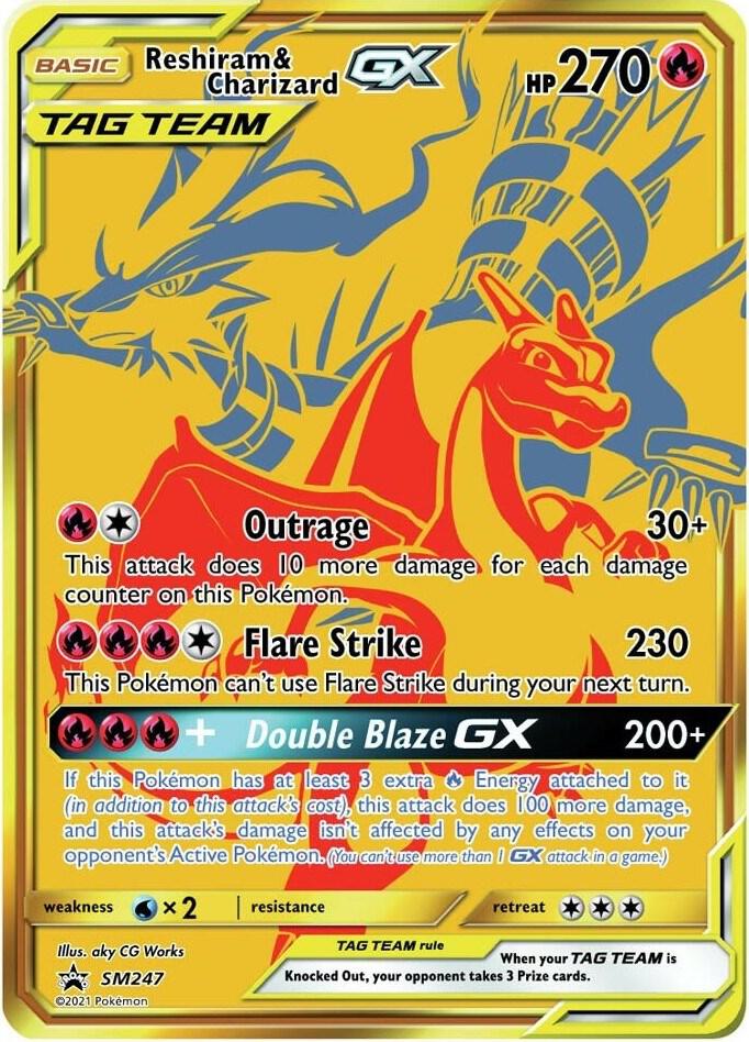 Reshiram and Charizard GX SM247 (SM Promos)  - Holofoil | Good Games Adelaide SA